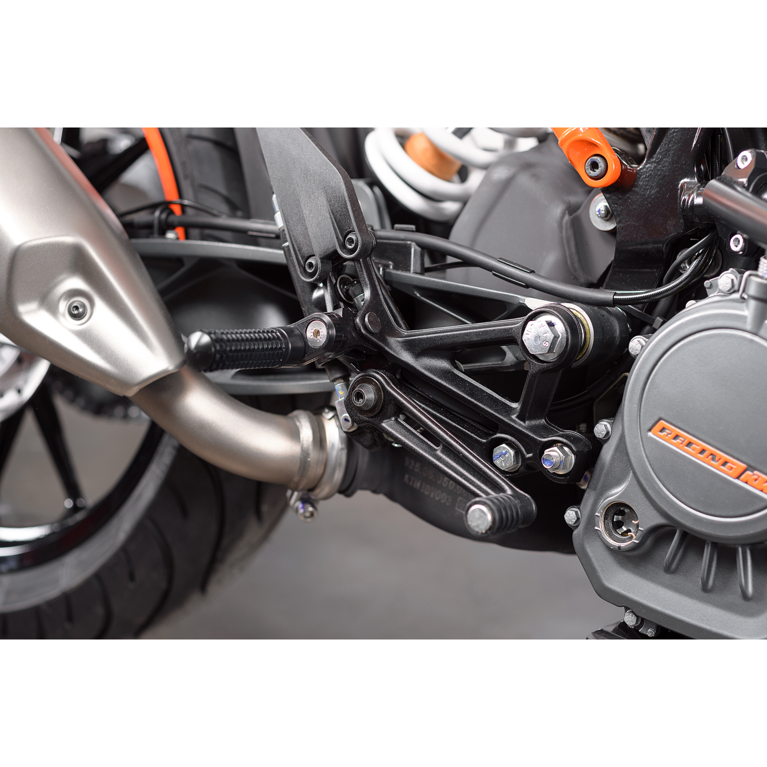 Mizu Fußrastenpaar Flex Race 22mm f. Fahrer schwarz/schwarz 10003 - Motorradteile & Ersatzteile - Fußrasten & Hebel