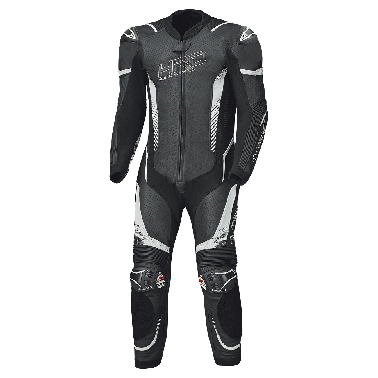 Held Brands Hatch Lederkombi 1-tlg. schwarz/weiß 48 - Motorradbekleidung - Motorradbekleidung Herren