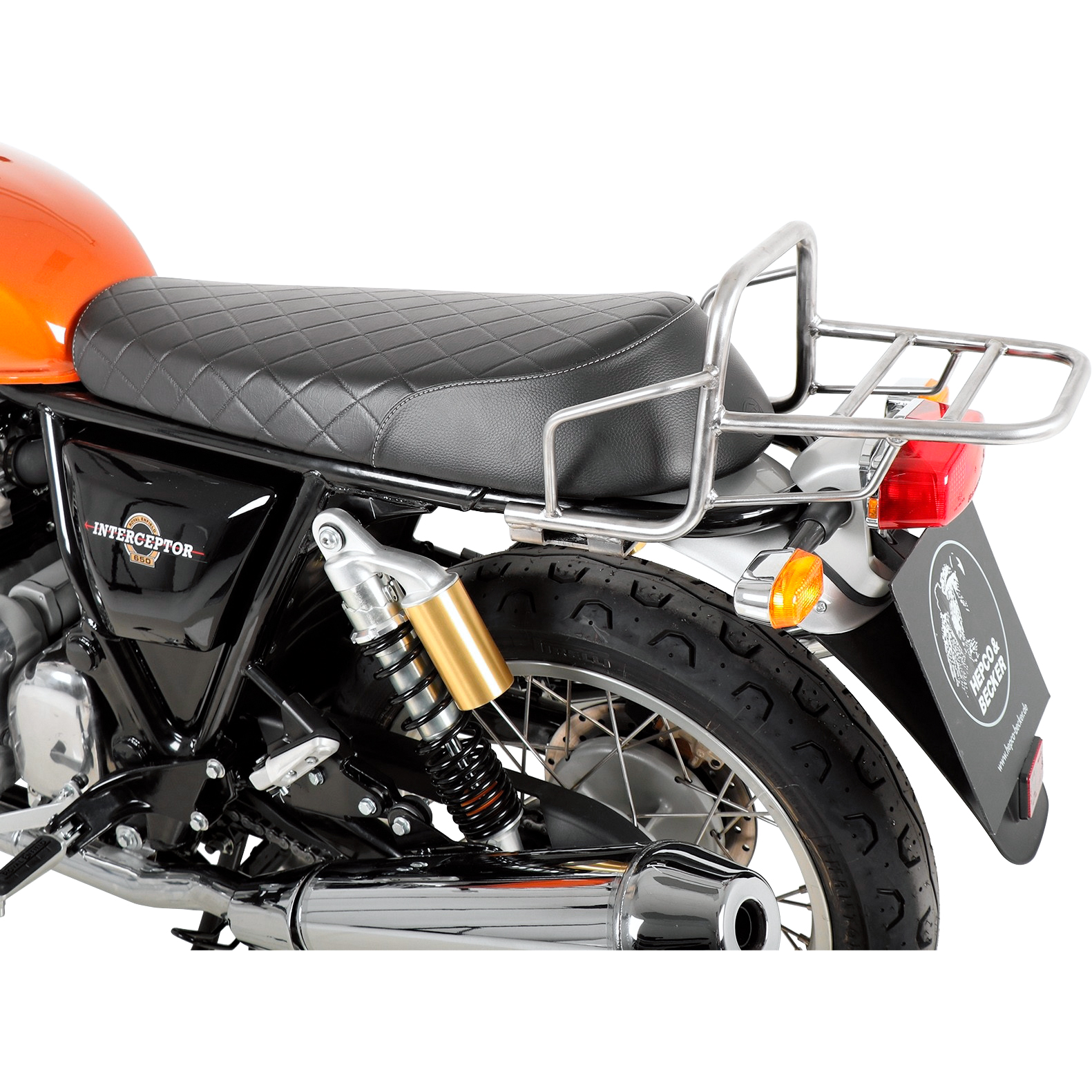 Hepco & Becker Rohrgepäckbrücke TC chrom für Royal Enfield Interceptor 650 - Motorradzubehör - Motorradgepäck