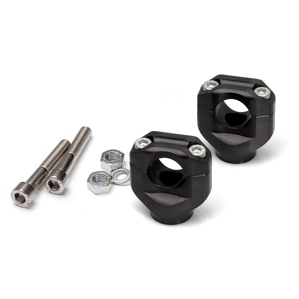 LSL Lenkerklemmböcke Ø28,6mm schwarz für Moto Guzzi V11 98-06 - Motorradteile & Ersatzteile - Lenker, Griffe & Hebel