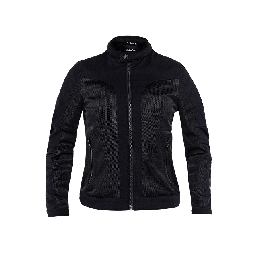 John Doe Aero Mesh Damen Jacke schwarz S - Motorradbekleidung - Motorradjacken