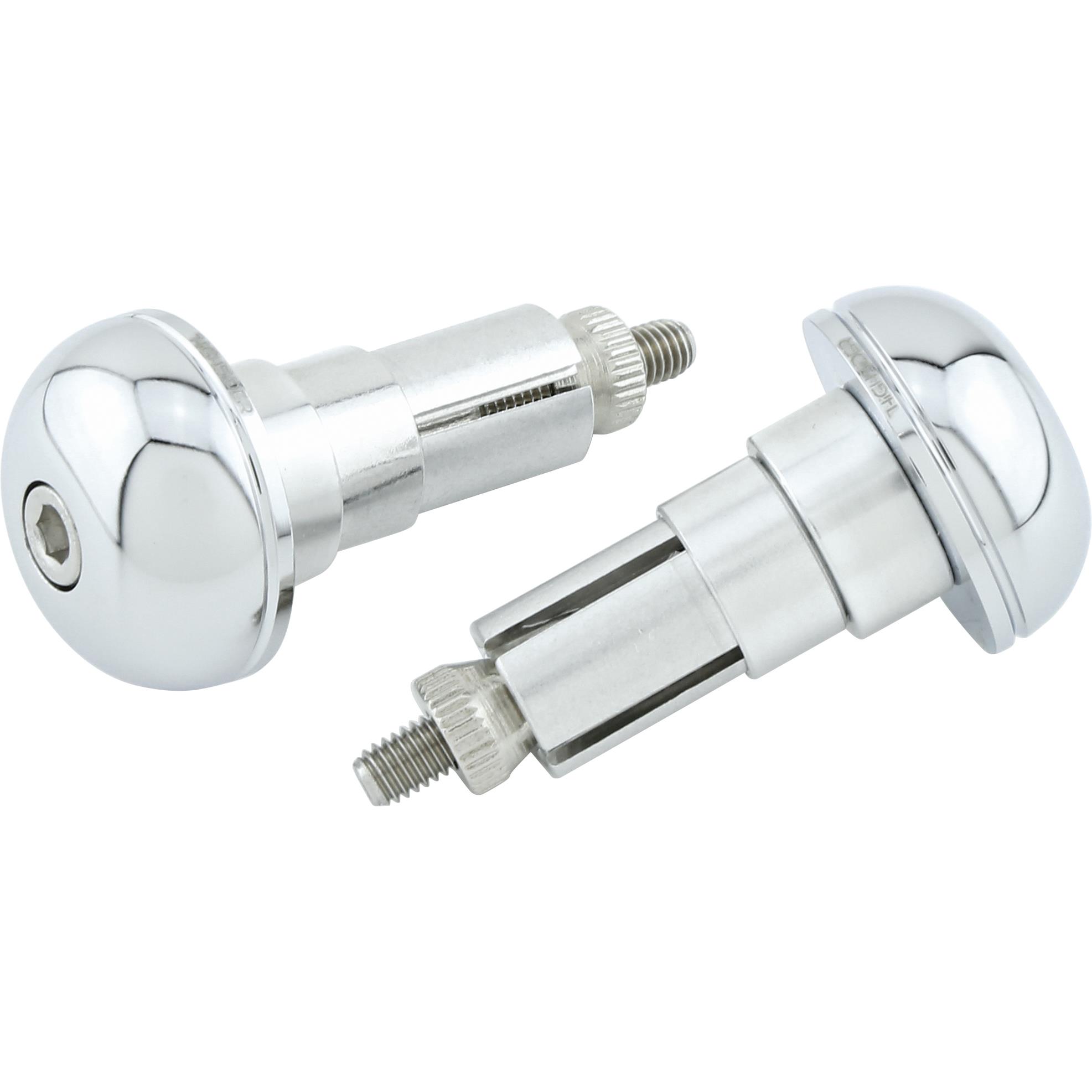 Highsider-Lenkerendenpaar für 12-22mm Alu CLASSIC chrom-5711021000001621