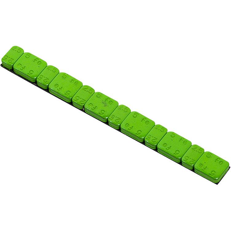 Hi-Q Tools Klebegewichte, Stahl, 45 Gramm 5g+2,5g Einteilung grün - Motorradzubehör - Werkstattzubehör