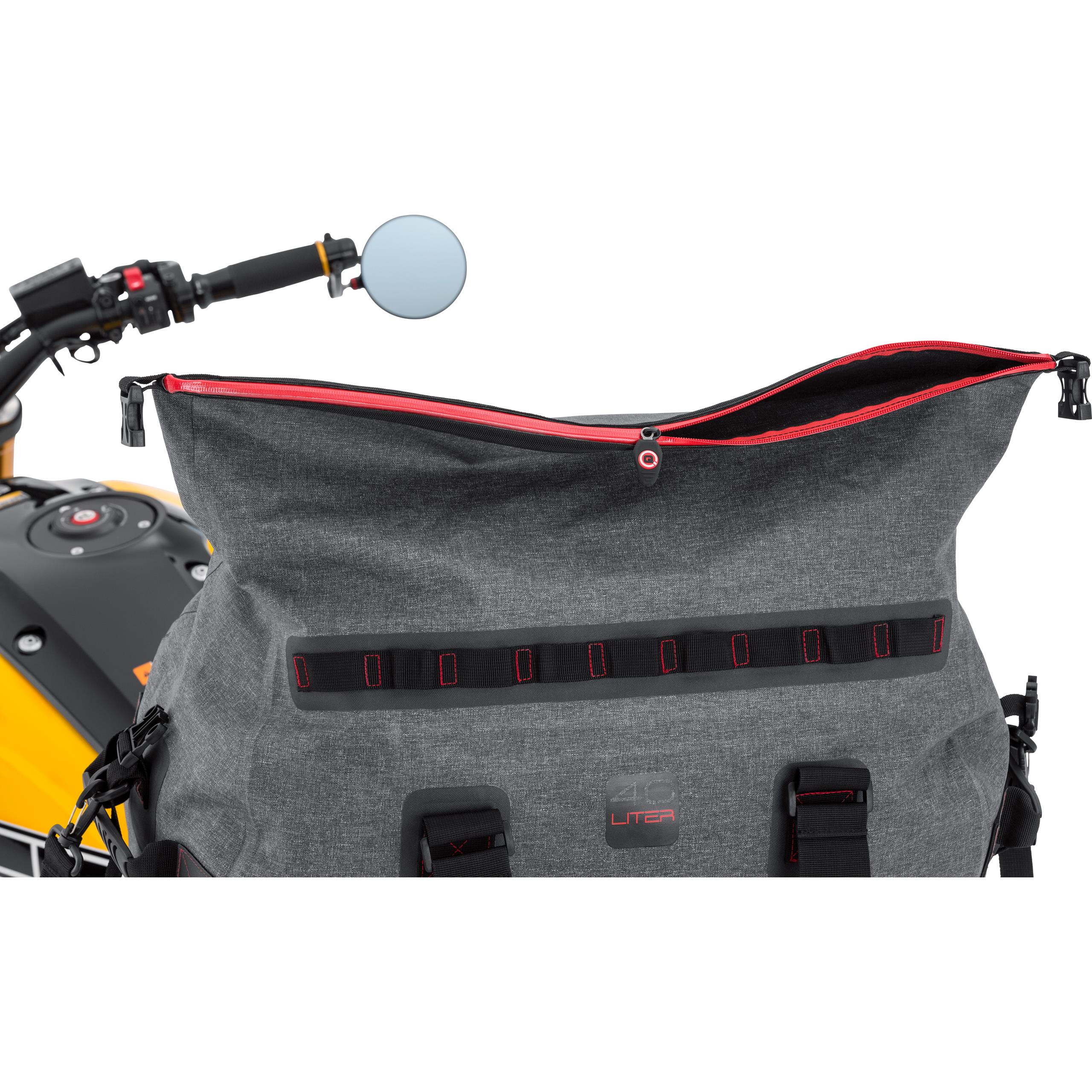 QBag-Hecktasche/Gepäckrolle wasserdicht 09, bis zu 60 Liter grau-5706681210001192