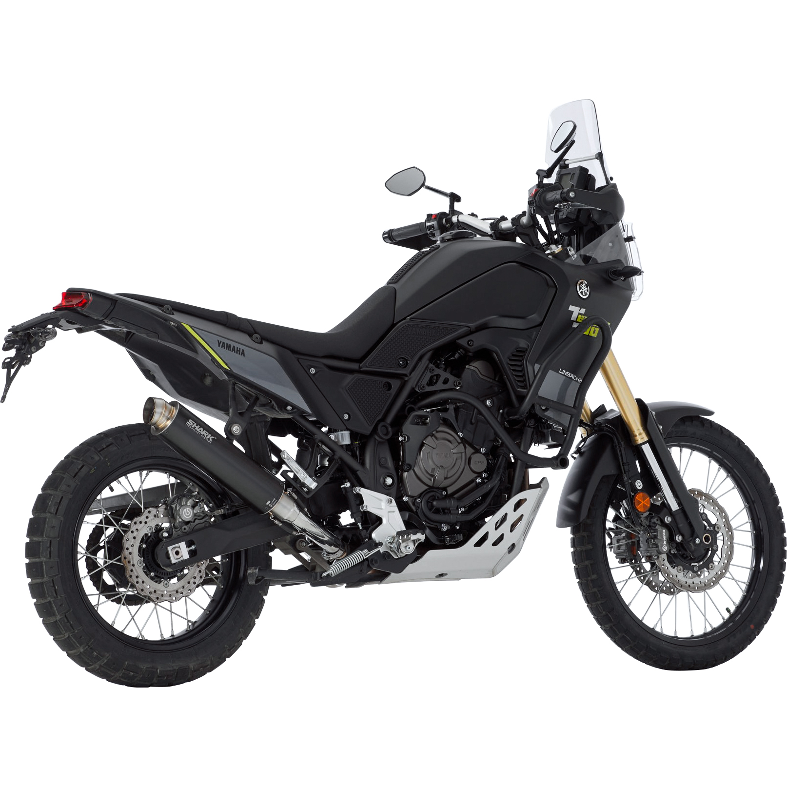 Shark exhaust SRC4 exhaust black for Yamaha Tenere