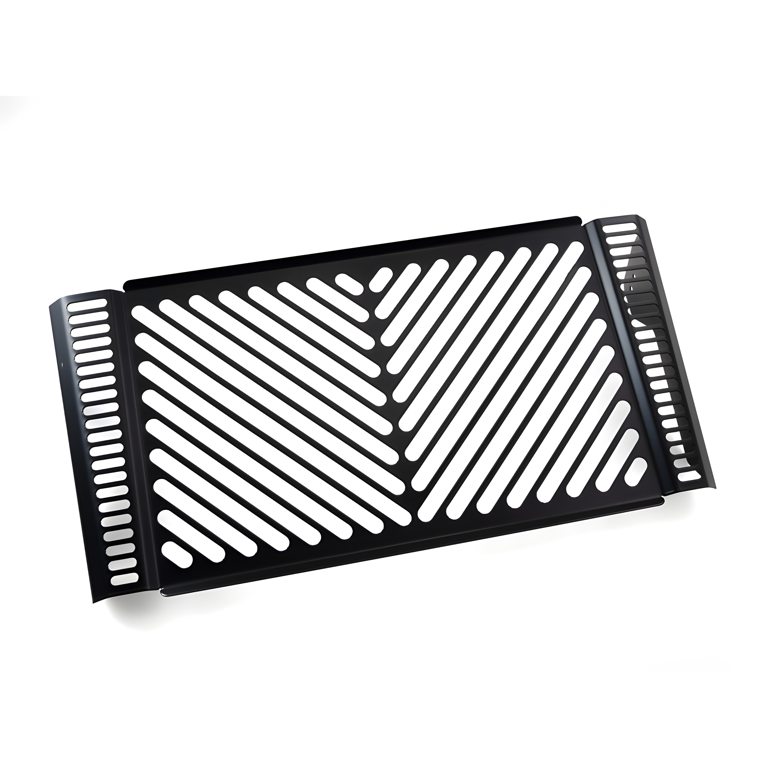 Zieger Kühlerabdeckung Clean schwarz für Speed Triple 1050 05-08 - Motorradteile & Ersatzteile - Verkleidungen & Abdeckungen