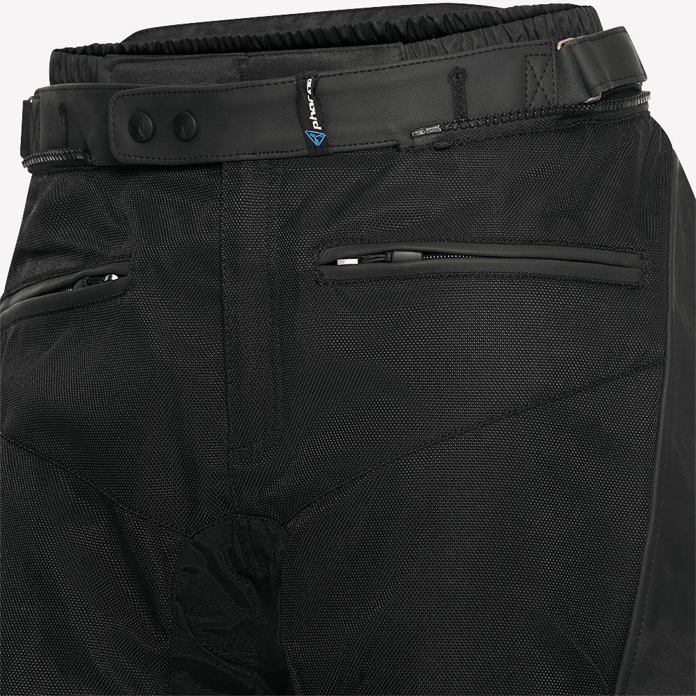 Pharao-Nitra WP Leder-/Textilhose schwarz 54-0000854003001308