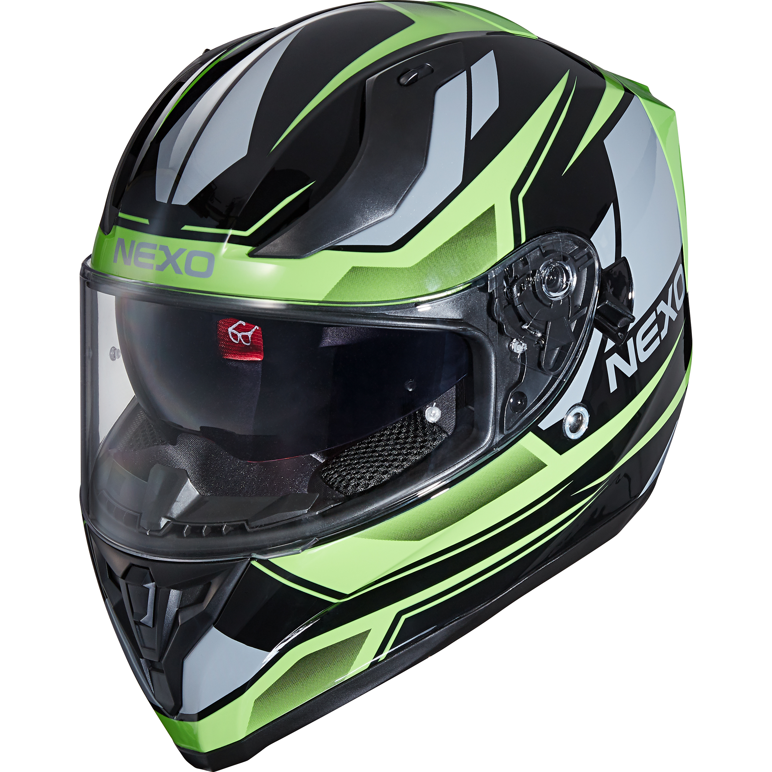 Nexo Integralhelm Sport II Grün Dekor #20 XL - Helme & Brillen - Motorradhelme