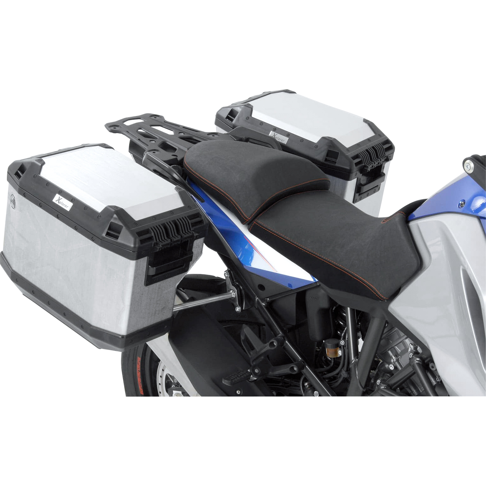 Hepco & Becker Xplorer Cutout Kofferset silber für KTM 1290 Adventure 15-20 - Motorradzubehör - Motorradgepäck