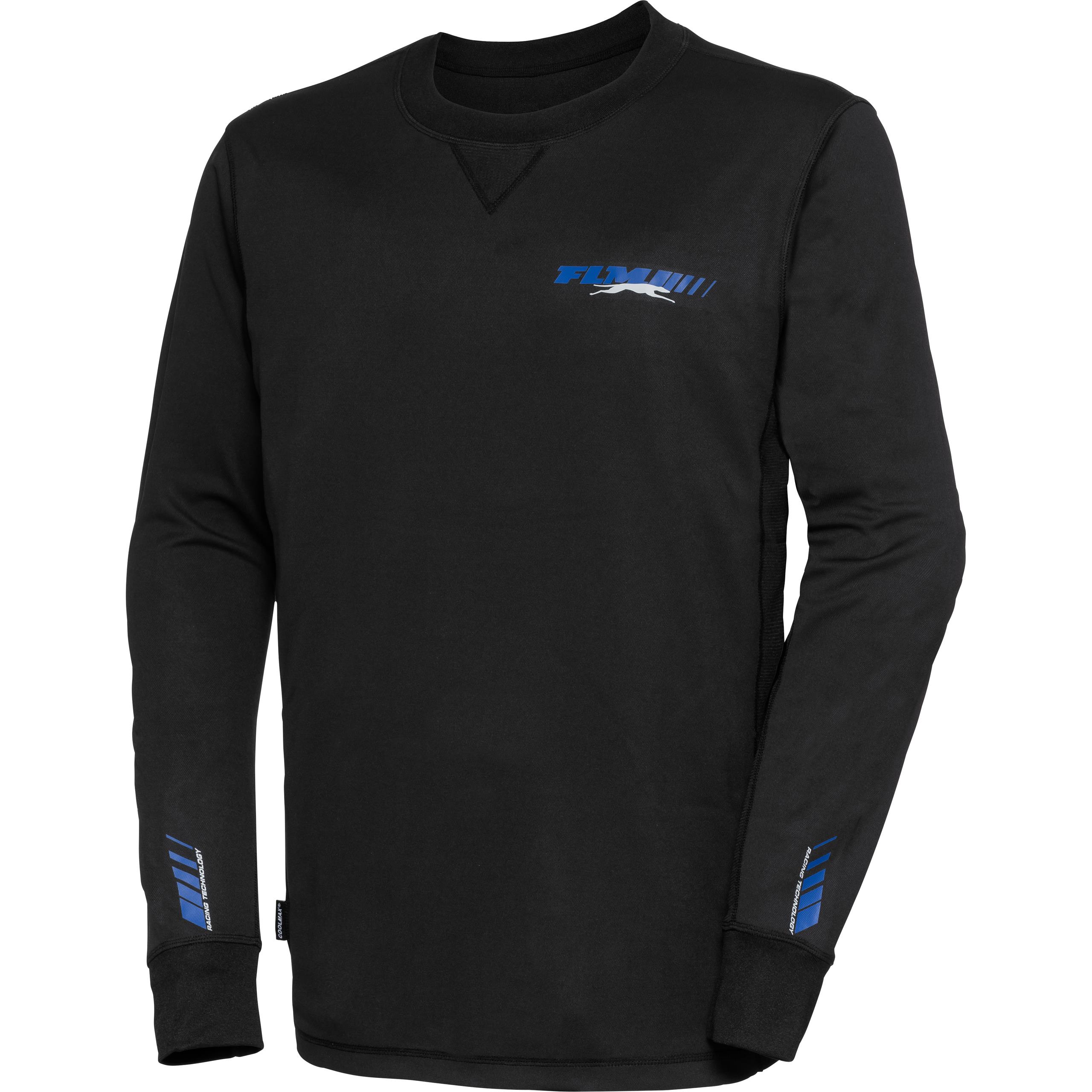 FLM functional shirt long sleeve with Coolmax 1.0 black