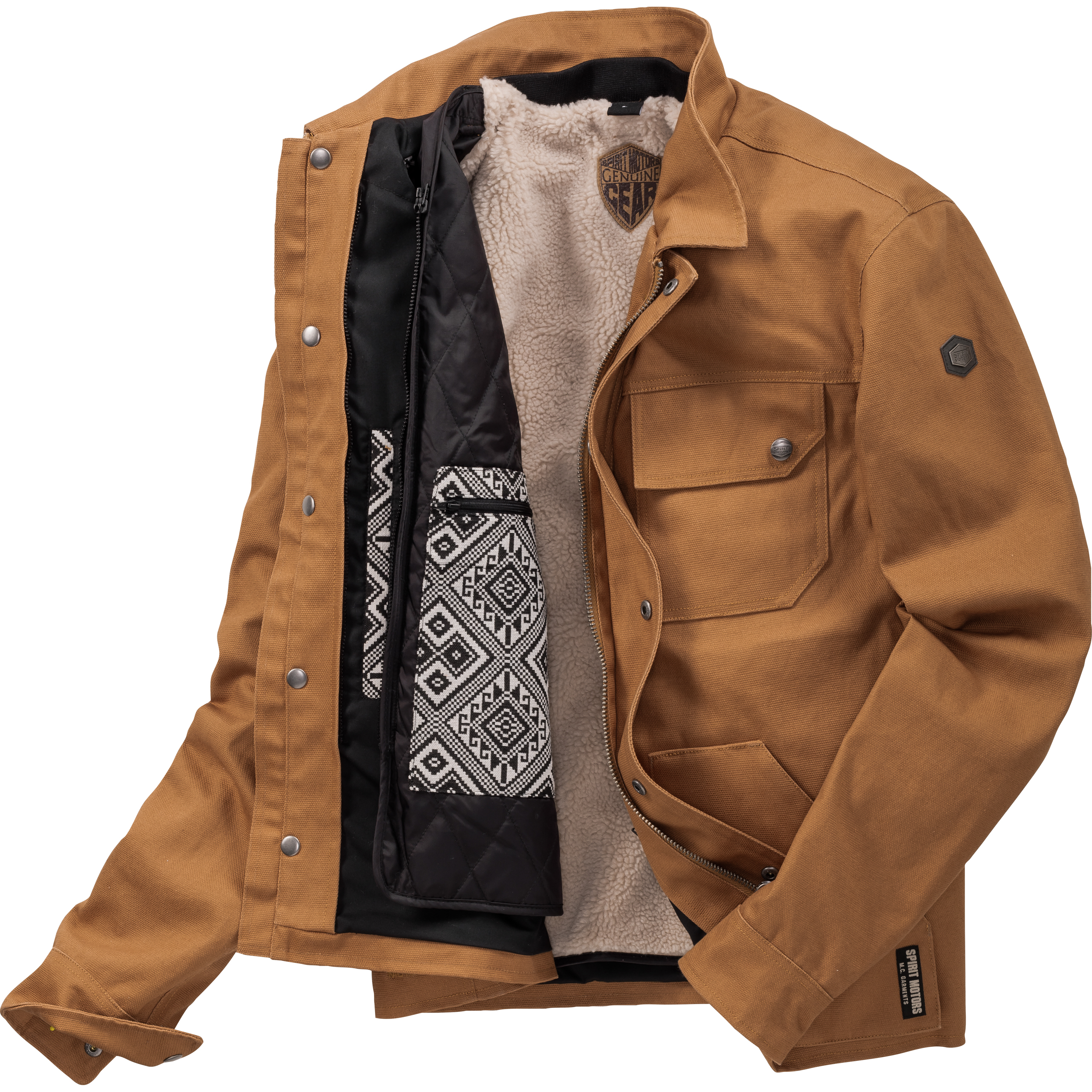 Spirit Motors-Canvas Textiljacke 1.0 beige L-2015871999050010