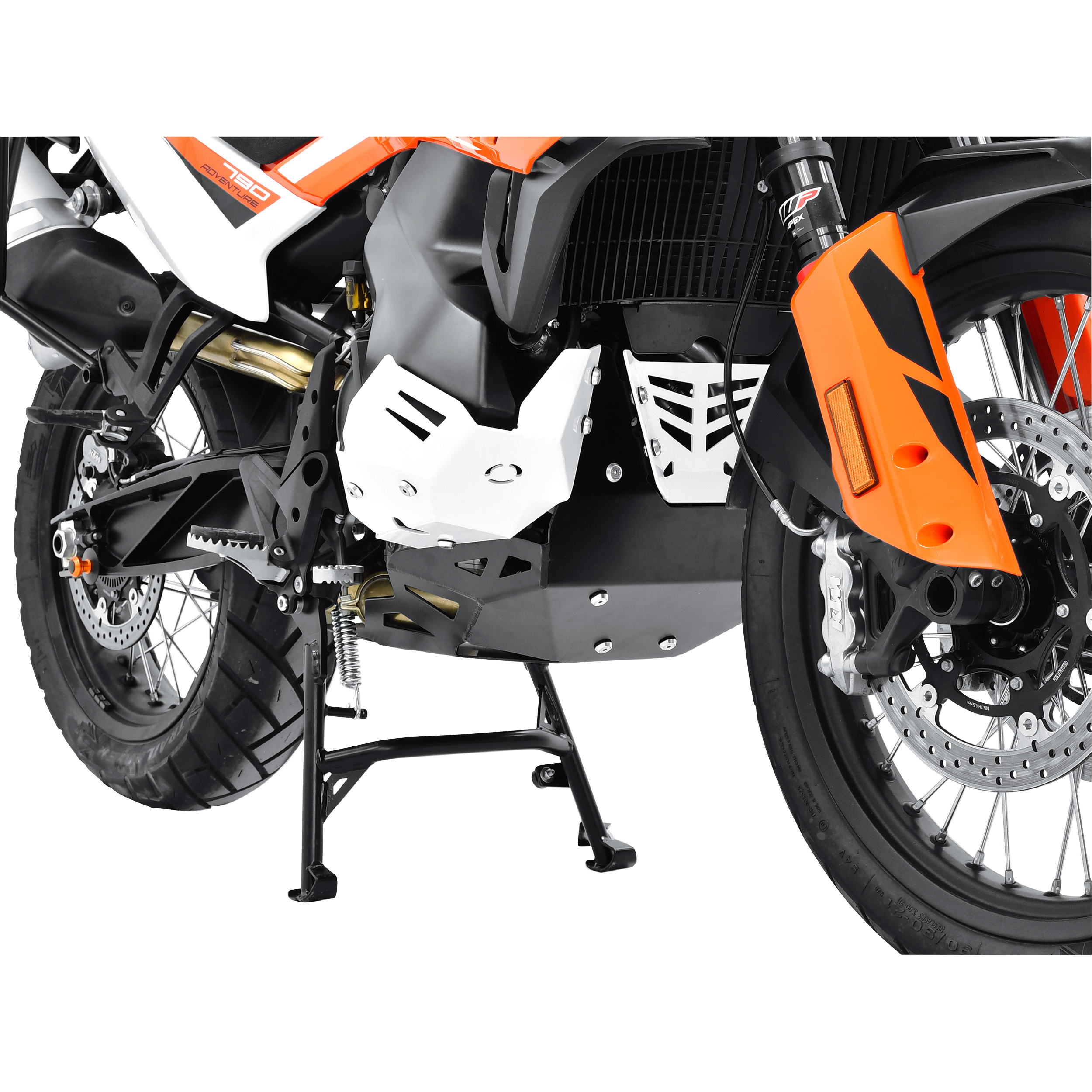 Zieger Motorschutz Alu weiß/schwarz für KTM 790 Adventure - Motorradteile & Ersatzteile - Verkleidungen & Abdeckungen
