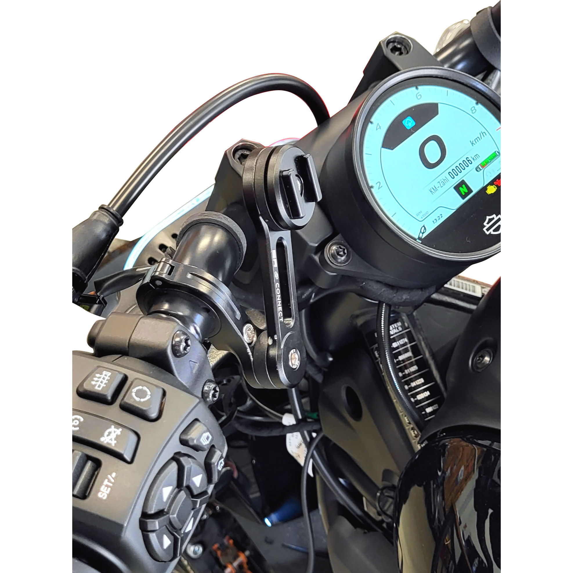 SP Connect-Moto Mount Pro SPC+ Motorradlenkerhalterung schwarz-5741511181010100