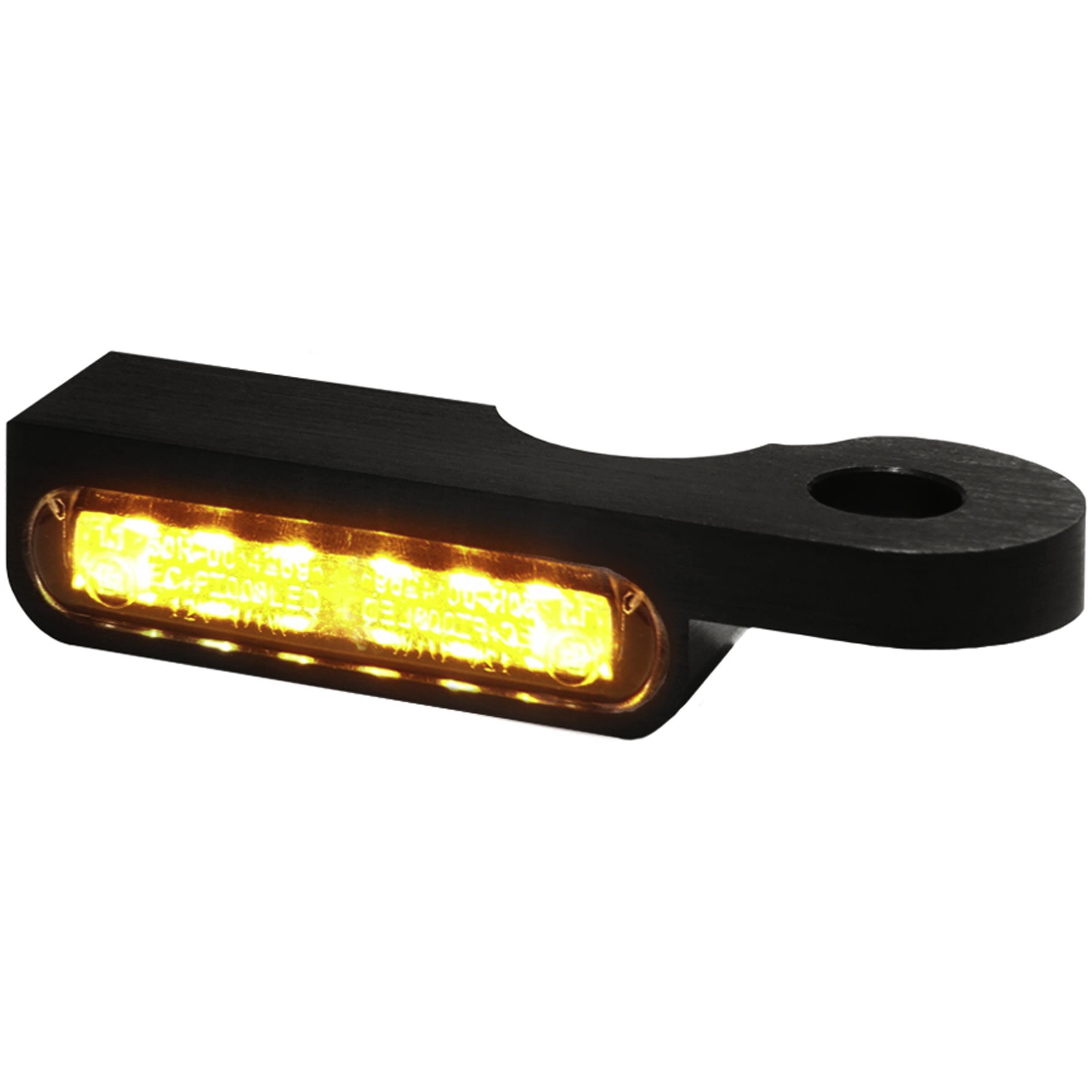HeinzBikes LED Alu Blinkerpaar vorne für Harley Softail 96-14 schwarz - Motorradteile & Ersatzteile - Beleuchtung