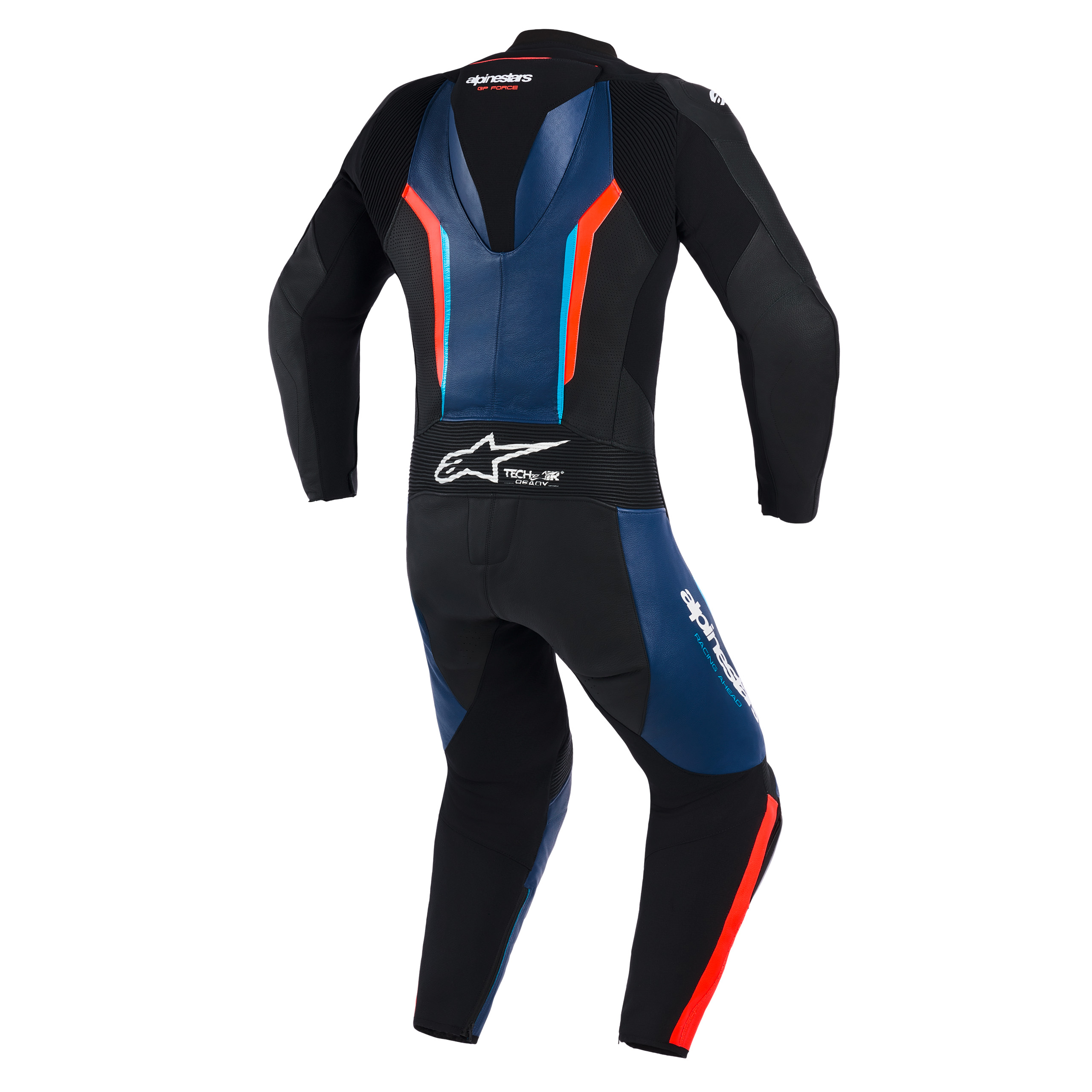Alpinestars-GP Force V2 Lederkombi 1-tlg. schwarz/blau/fluo rot 52-0001710999129307