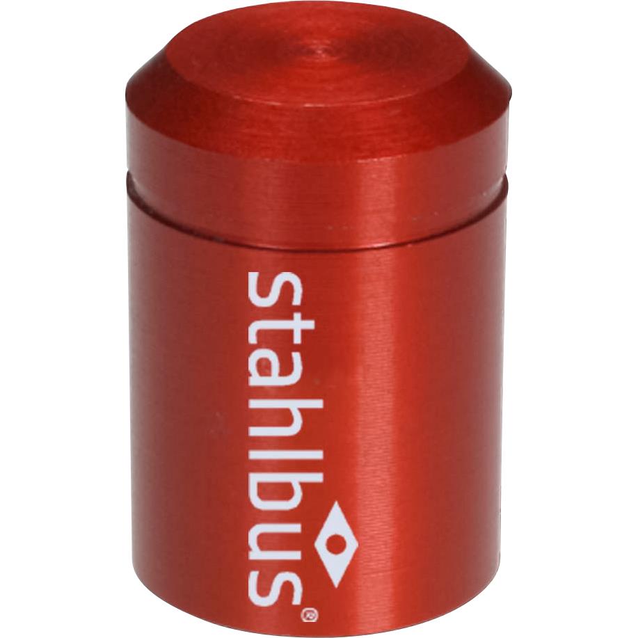 Stahlbus-Kappe Alu für Entlüfterschraube rot-5533571000000140