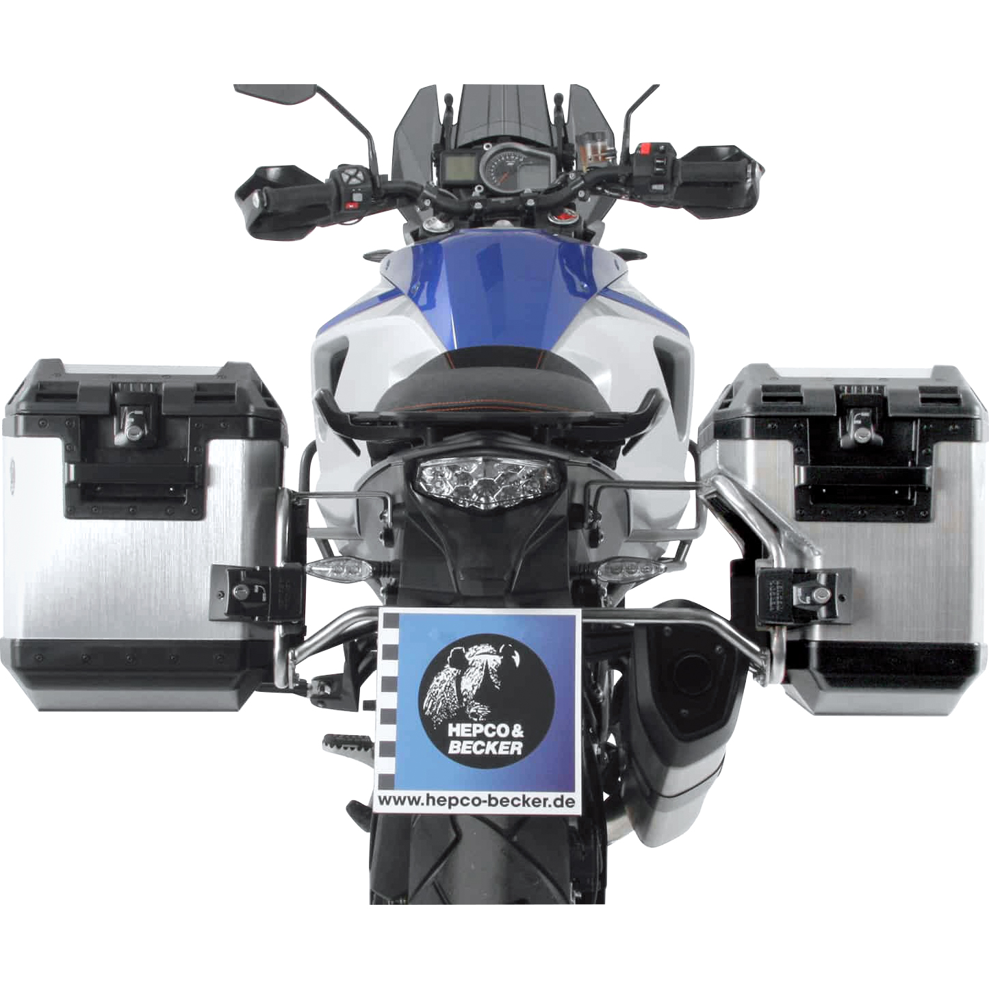 Hepco & Becker Xplorer Cutout Kofferset silber für KTM 1090 Adventure R - Motorradzubehör - Motorradgepäck