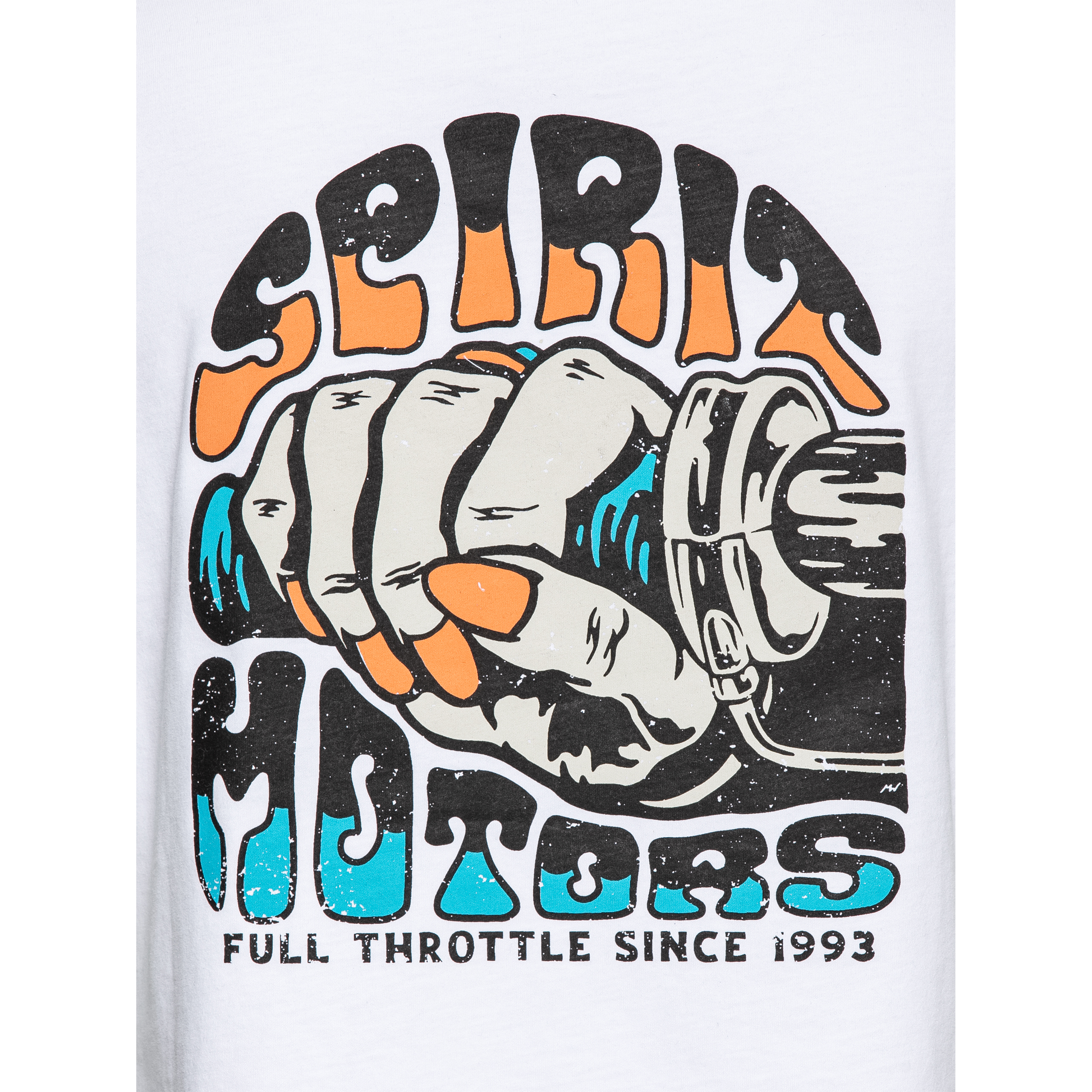 Spirit Motors-Speeding Up Sarah Damen T-Shirt weiß XL-8021821999004111