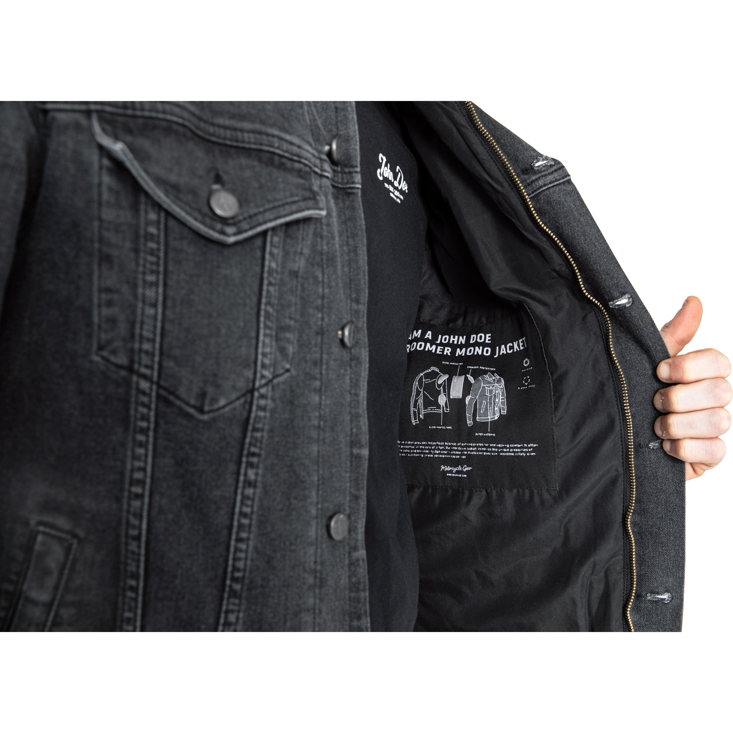 John Doe-Maverick Textiljacke schwarz-1000191999001