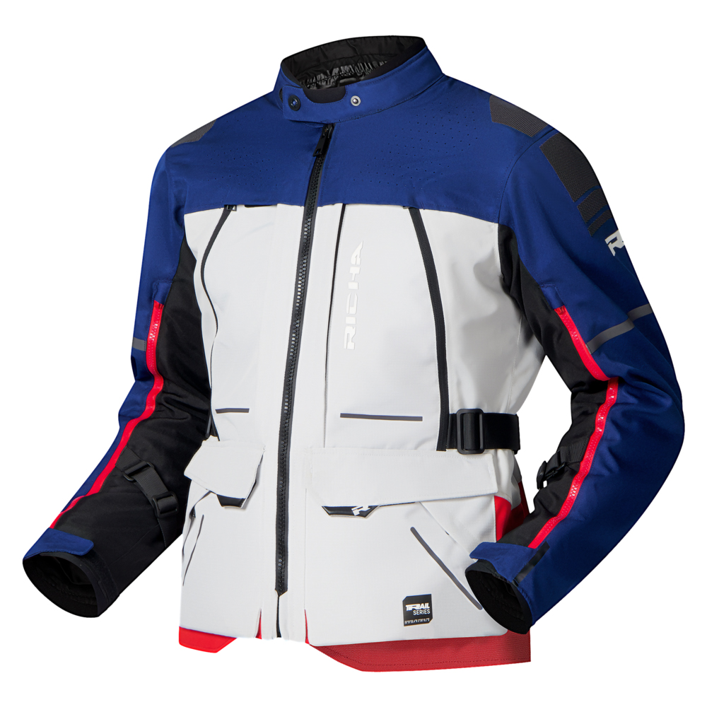 Richa-Infinity 3 Adventurejacke blau/rot-0001892999139