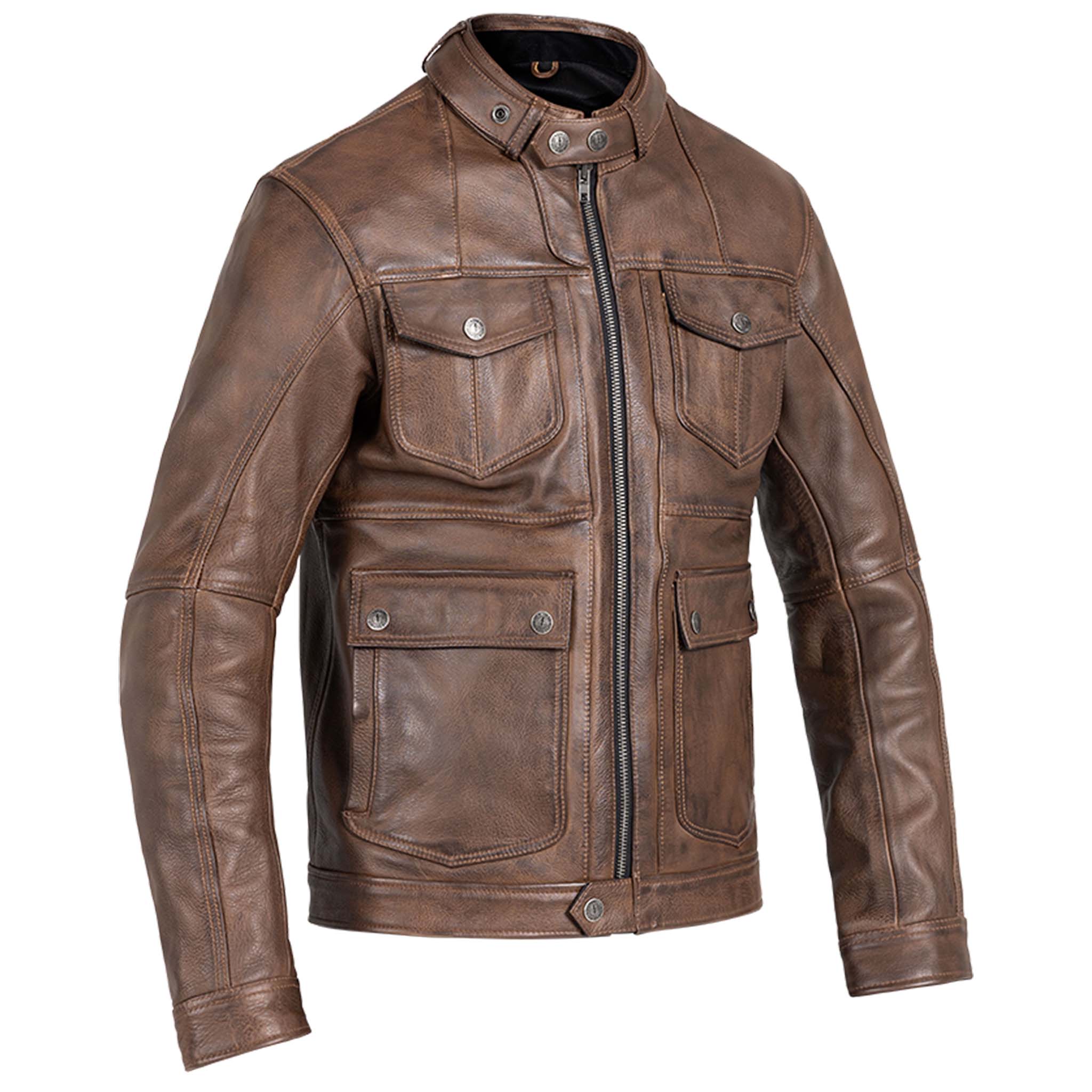 John Doe-Drifter Lederjacke braun S-1000331999006008
