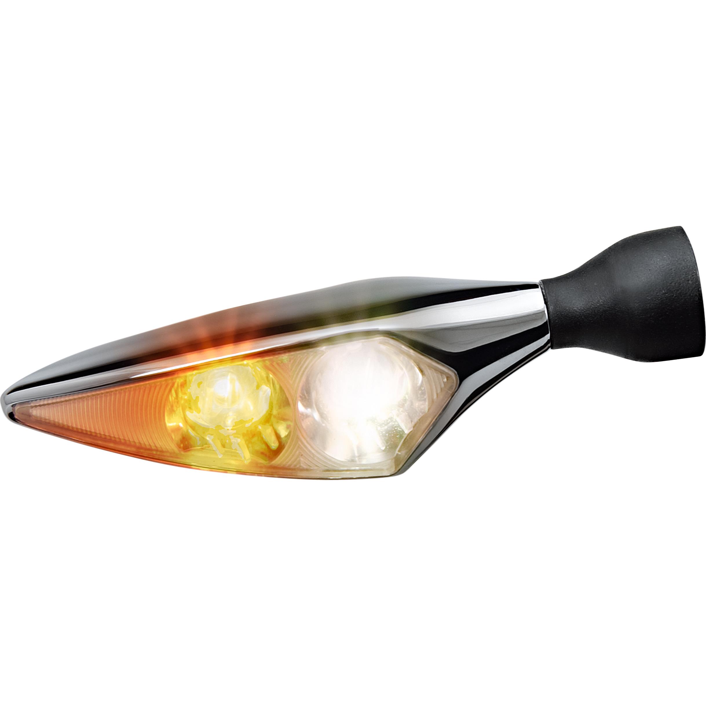 Kellermann-LED Blinker/Begrenz. M8 micro 1000 Rhombus PL rechts chrom-5690221021000025