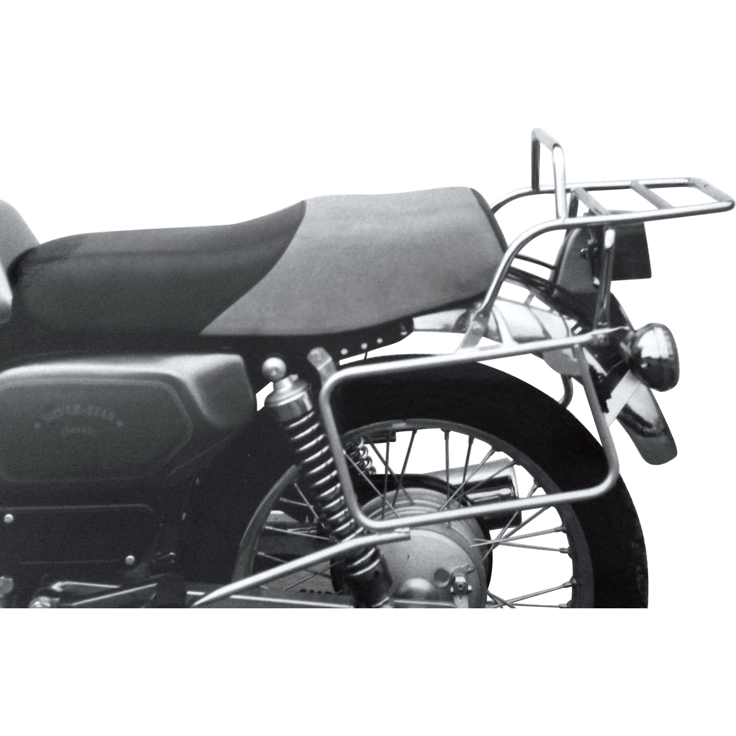 Hepco & Becker Komplett-Kofferträger chrom für MZ Silver Star Classic 500 - Motorradzubehör - Motorradgepäck