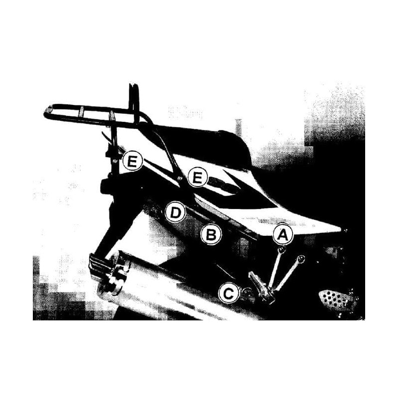 Hepco & Becker Rohrgepäckbrücke TC schwarz für GSX-R 600/750 2004-2005 - Motorradzubehör - Motorradgepäck