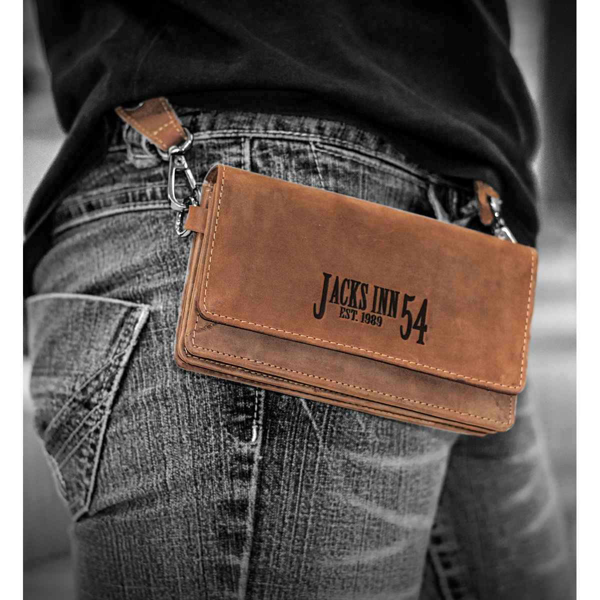 Jack's Inn 54-Leder Geldbörse/Umhänge-/Gürteltasche "White Rum"-5712151209999100