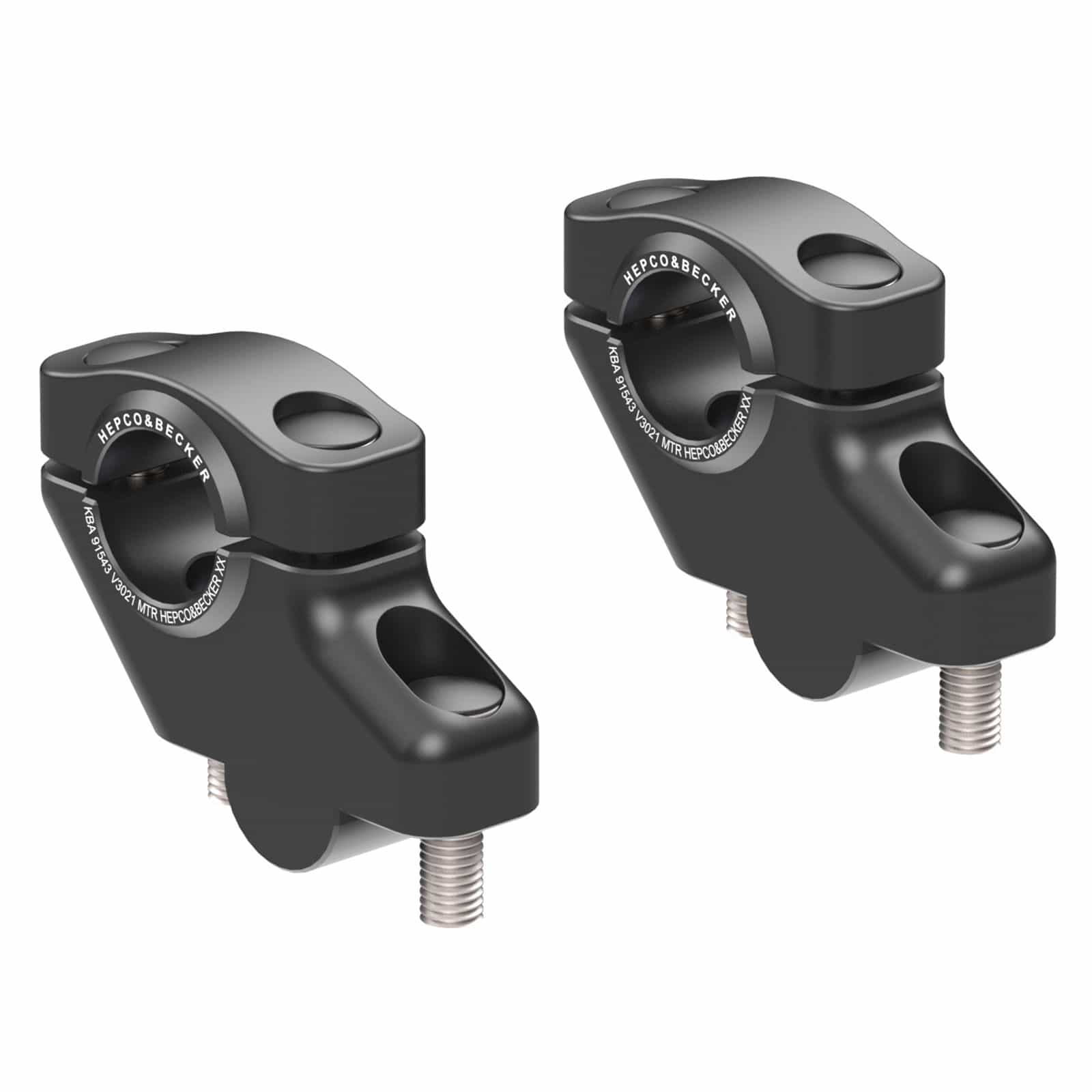 Hepco & Becker Lenkerverlegung 30/21mm schwarz für Speed Triple T509 - Motorradteile & Ersatzteile - Lenker, Griffe & Hebel