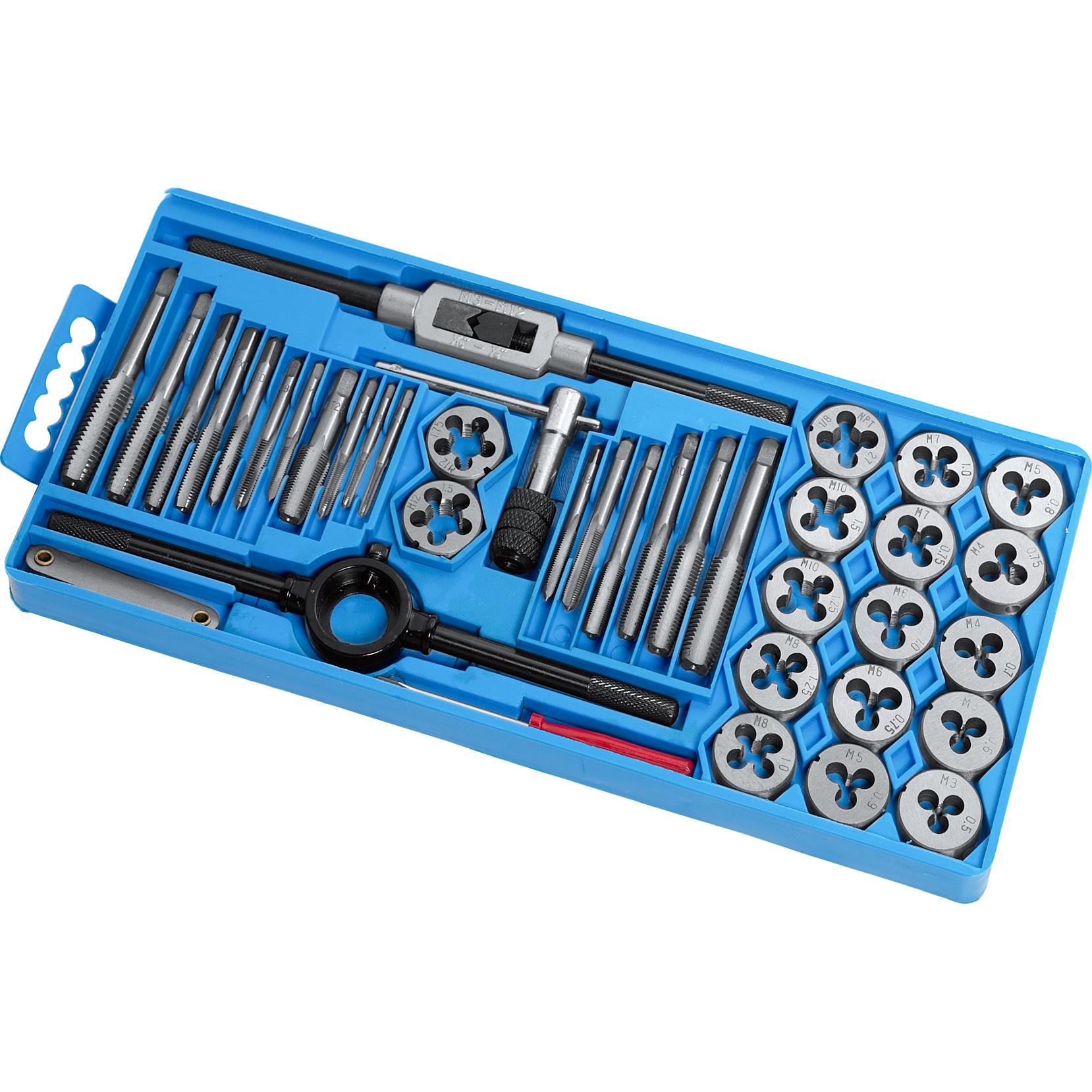 Hi-Q Tools-Gewindeschneider Set 40-teilig M3-M12-5531821098000460