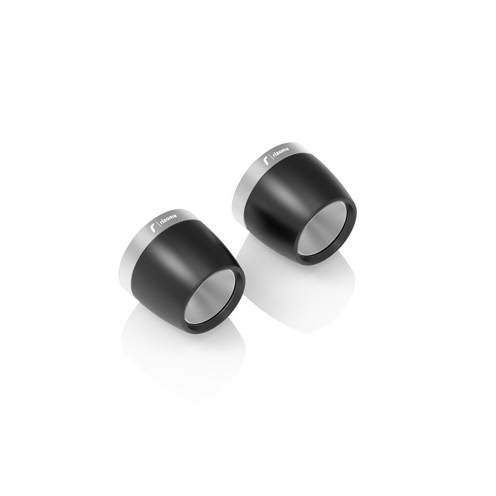 Rizoma-Lenkerendenpaar Ø32mm MA542A silber/schwarz-0000096334033000