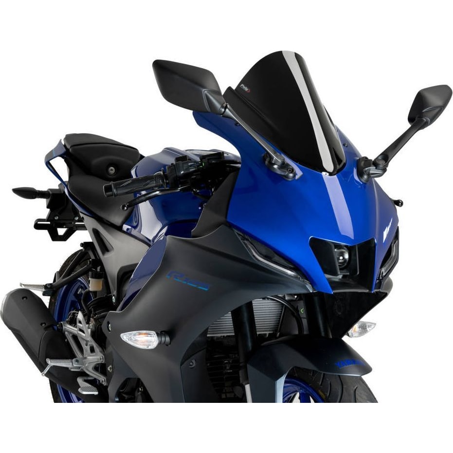 Puig Z-Racing Scheibe schwarz für Yamaha YZF R125 2023- - Motorradteile & Ersatzteile - Verkleidungen & Abdeckungen