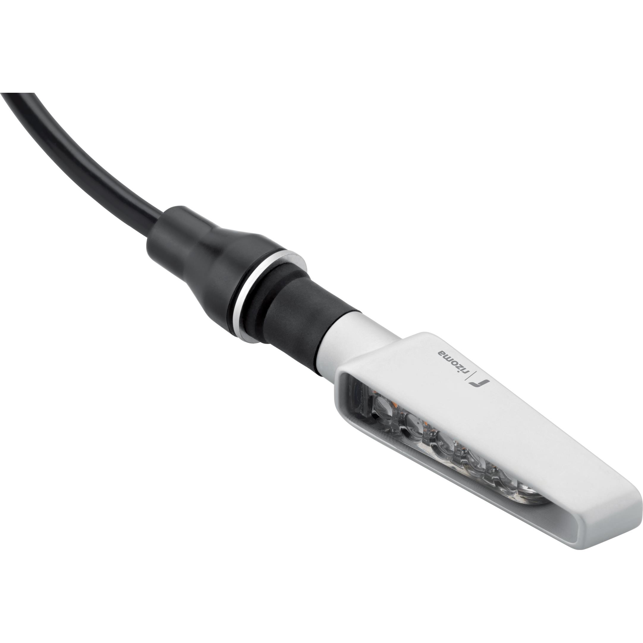 Rizoma LED Lauflicht-Blinker Vision M8 FR130A silber - Motorradteile & Ersatzteile - Beleuchtung