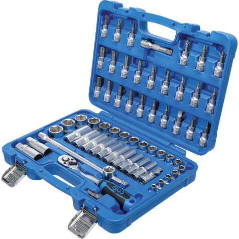 BGS-10mm (3/8") Steckschlüsselsatz Zoll 61-teilig-0035821158000290