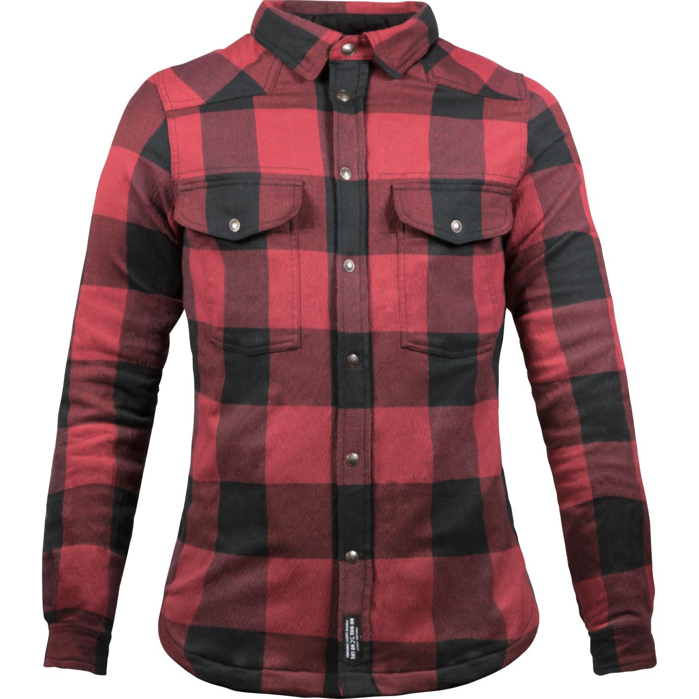 John Doe-Damen Motoshirt Hemd schwarz/rot 3XL-2013821999002113