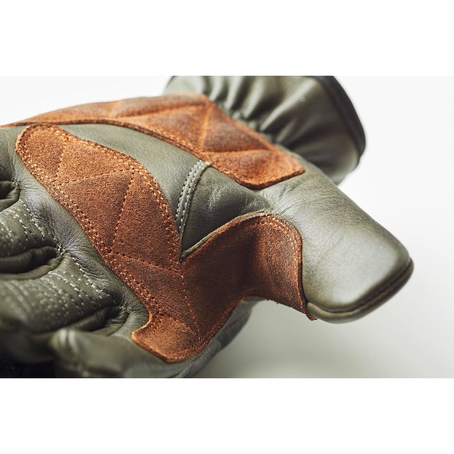 Fuel-Rodeo Lederhandschuh olivgrün-0001954007050