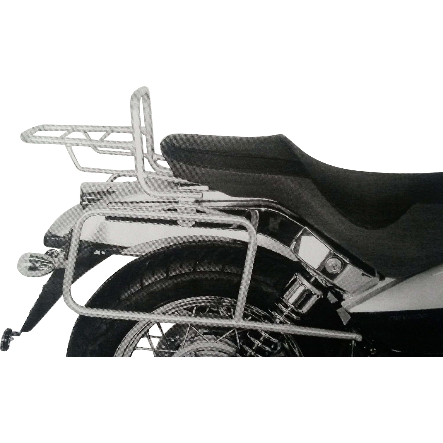 Hepco & Becker Seitenkofferträger chrom für Nevada Classic 750 2004-2015 - Motorradzubehör - Motorradgepäck