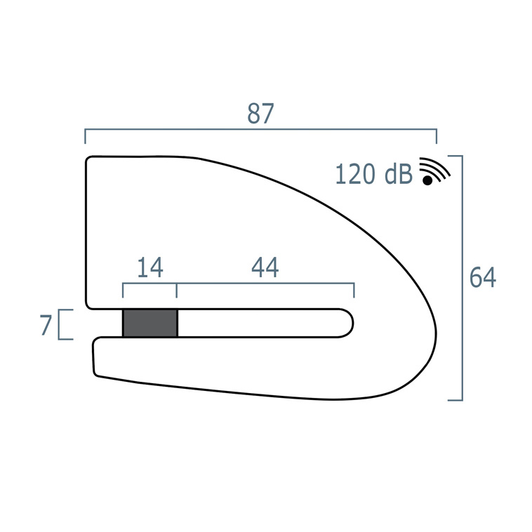 XENA-XX14 Bluetooth Alarm Bremsscheibenschloss-0000520014000000