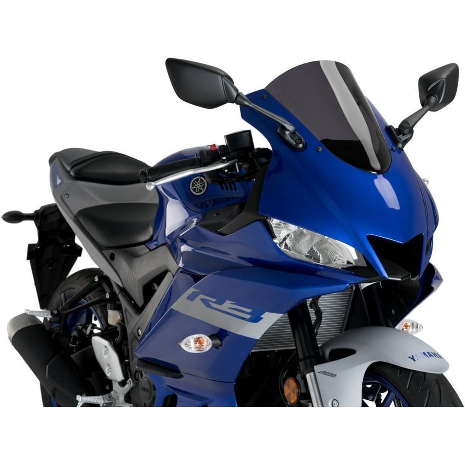 Puig R-Racer Scheibe stark getönt für Yamaha YZF-R3 2019- - Motorradteile & Ersatzteile - Verkleidungen & Abdeckungen