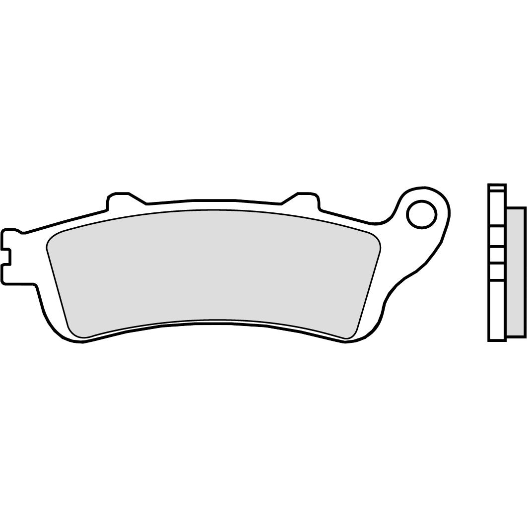 Brembo Bremsbeläge Sintermetall 07HO43.SP hinten 115x40,1x8,3mm - Motorradteile & Ersatzteile - Bremsen