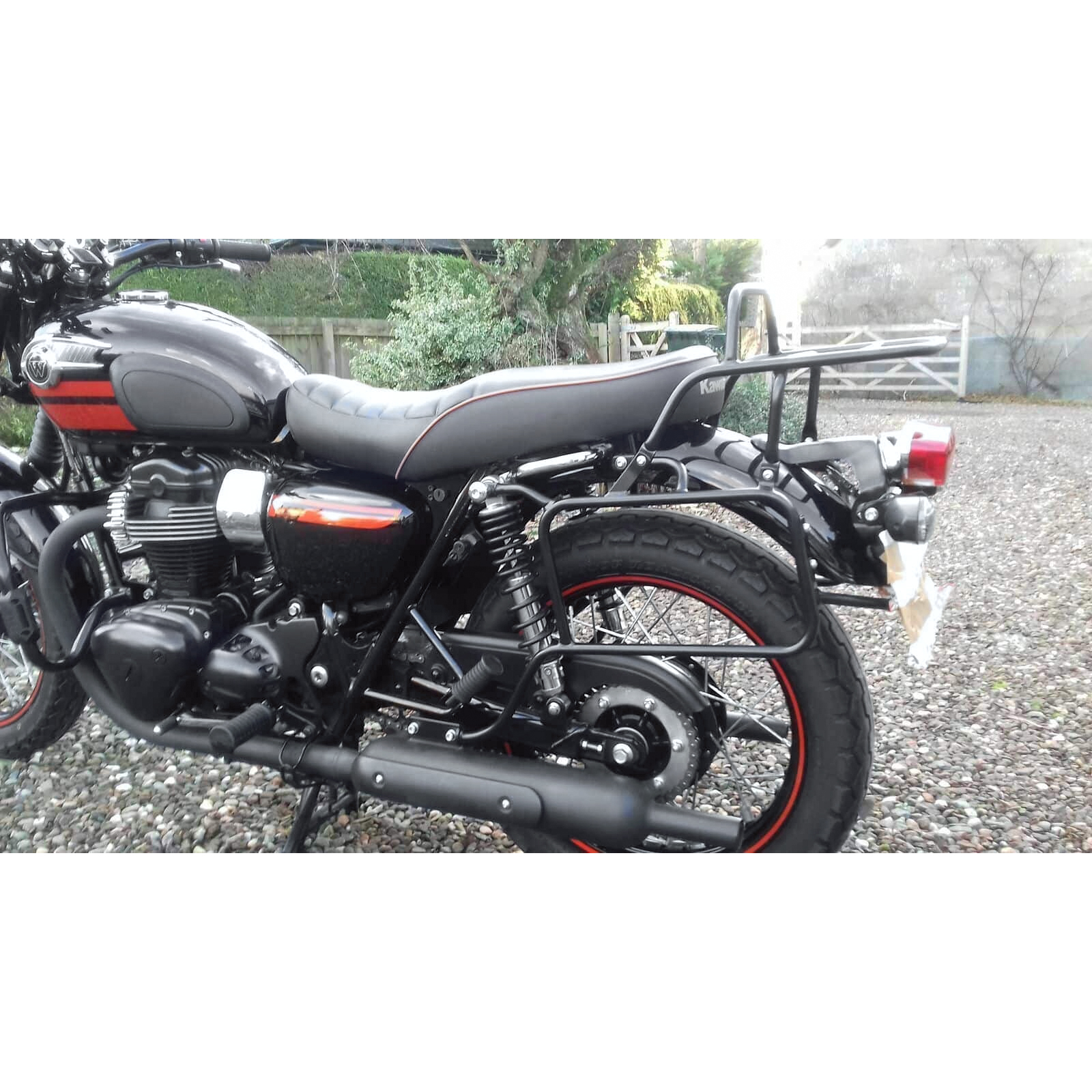 Hepco & Becker Komplett-Kofferträger schwarz für Kawa W 650/800 1998-2016 - Motorradzubehör - Motorradgepäck