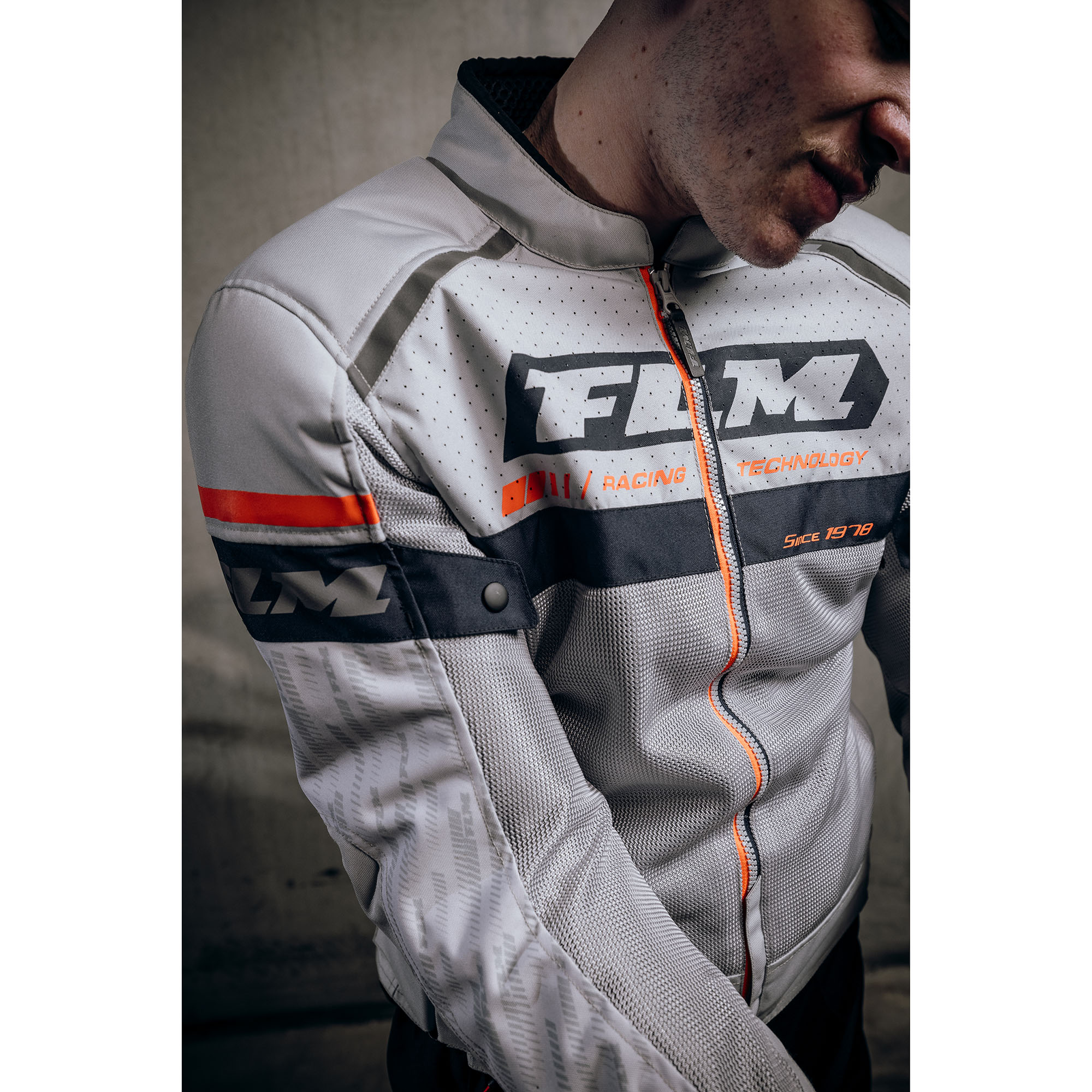 FLM-Ram Air Textiljacke hellgrau XL-2016621999045011