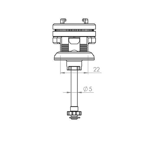 SP Connect-Moto Stem Mount SPC+ für Lenkkopf/Lenkrohr-5741551181010060