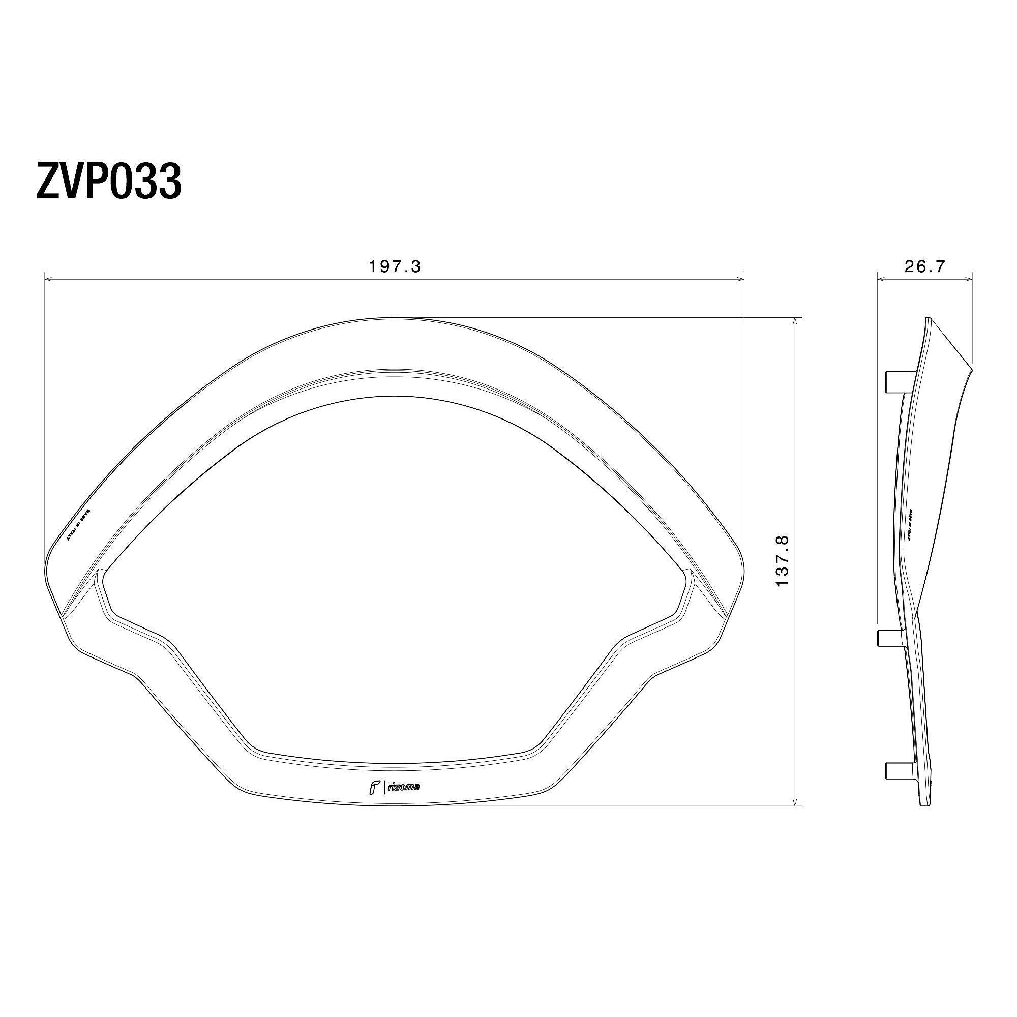 Rizoma-Cockpit-Einfassung Alu-0000103058015000