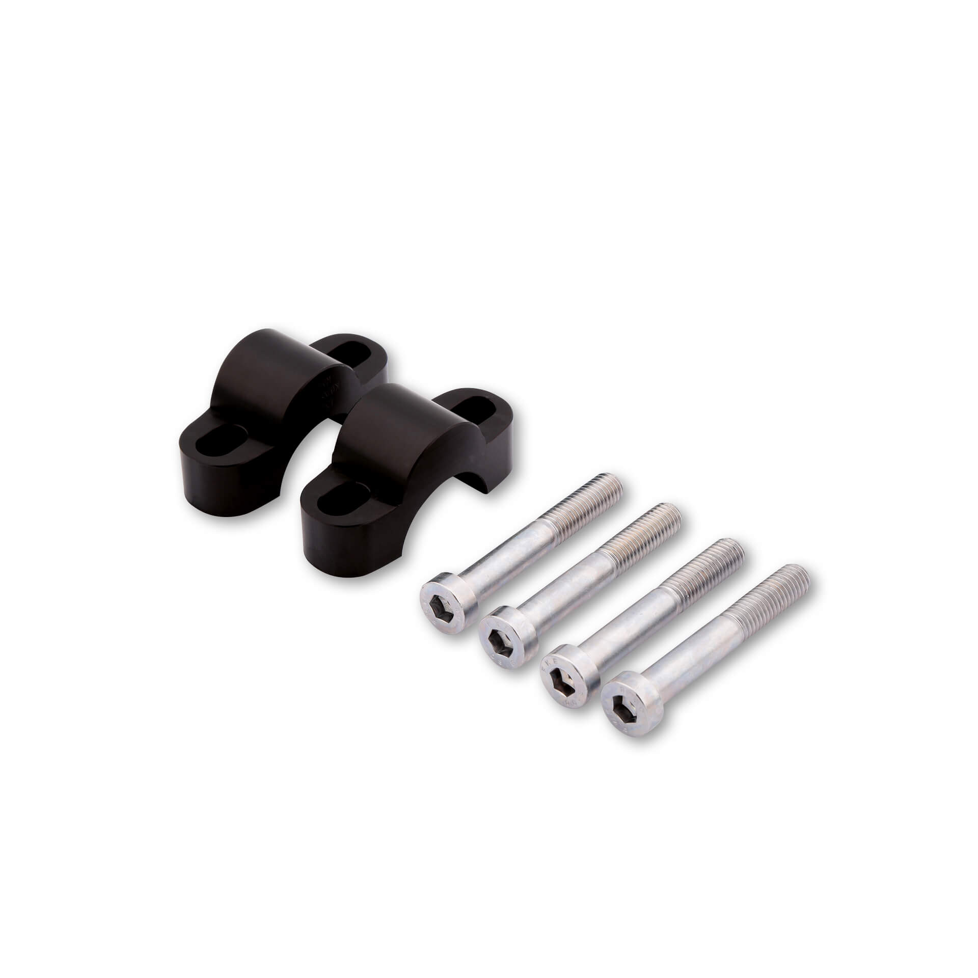 LSL Lenkererhöhung Ø28,6mm Distanz-Bock Set schwarz 15/5mm - Motorradteile & Ersatzteile - Lenker, Griffe & Hebel