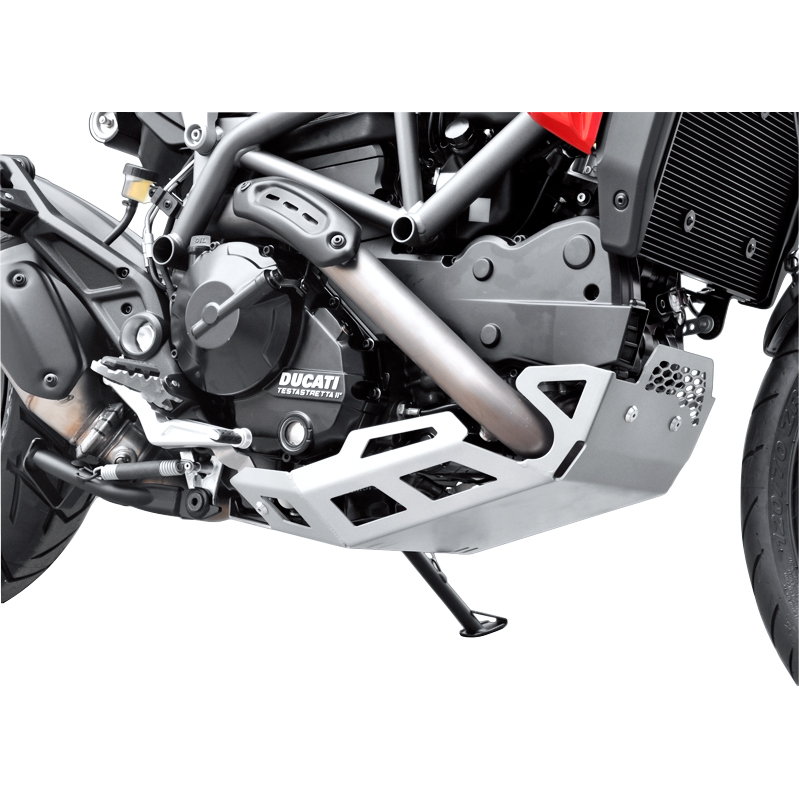 Zieger Motorschutz Alu silber für Ducati 821 Hypermotard /-strada - Motorradteile & Ersatzteile - Verkleidungen & Abdeckungen