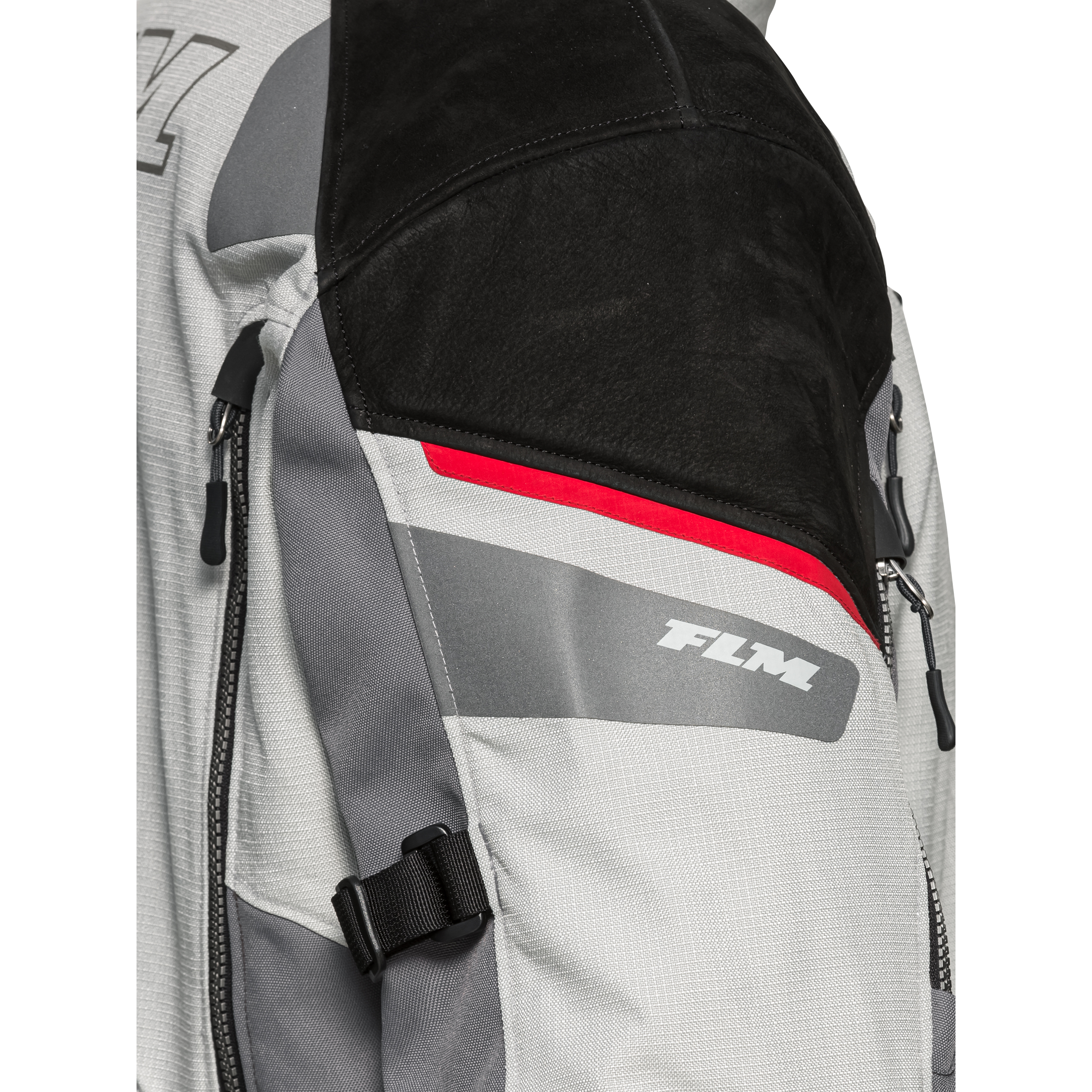 FLM-Touren Damen Leder-/Textiljacke 4.0 grau/schwarz-2012751999007