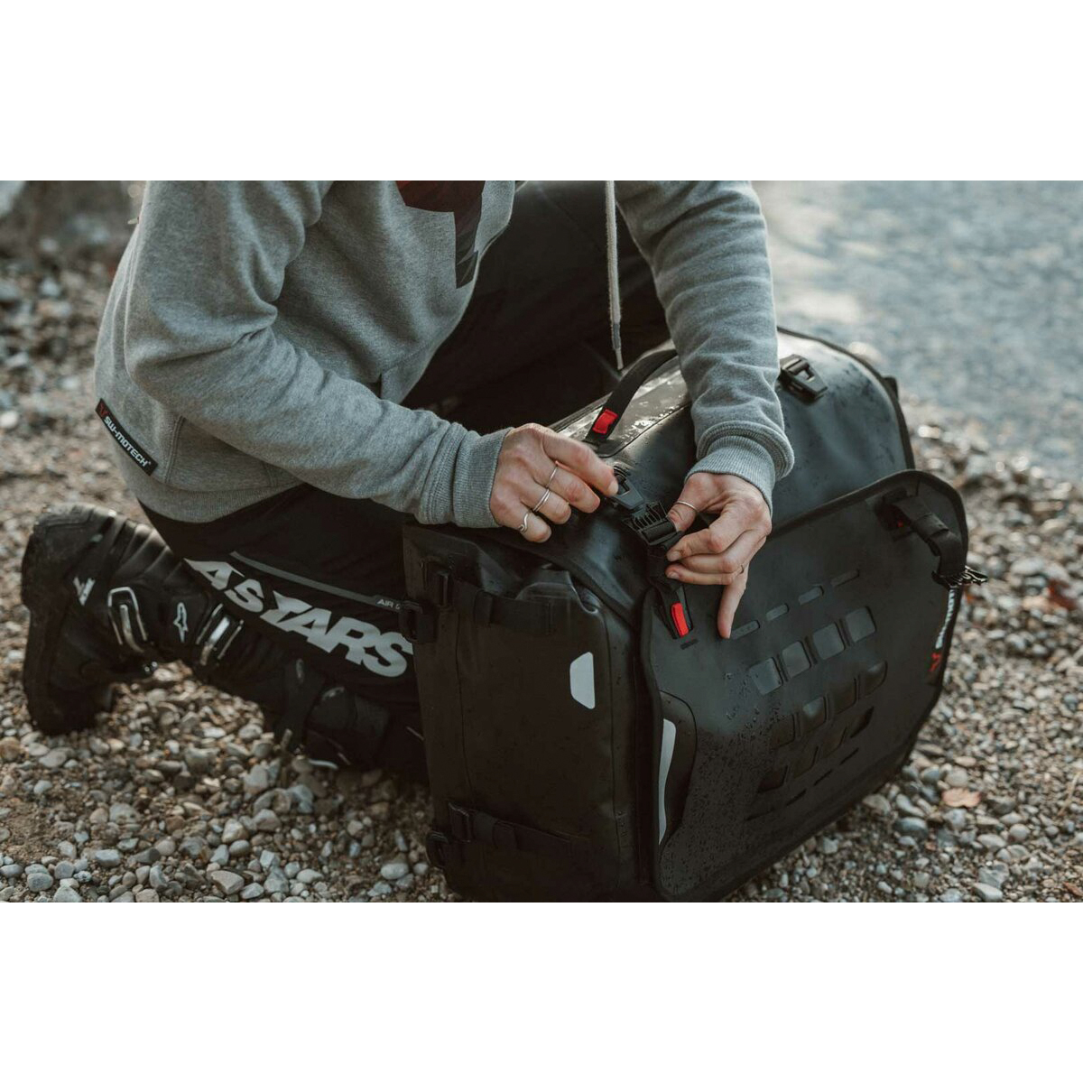 SW-MOTECH-SysBag WP L Heck-/Satteltasche 27-40 Liter für Träger-5745371199000240