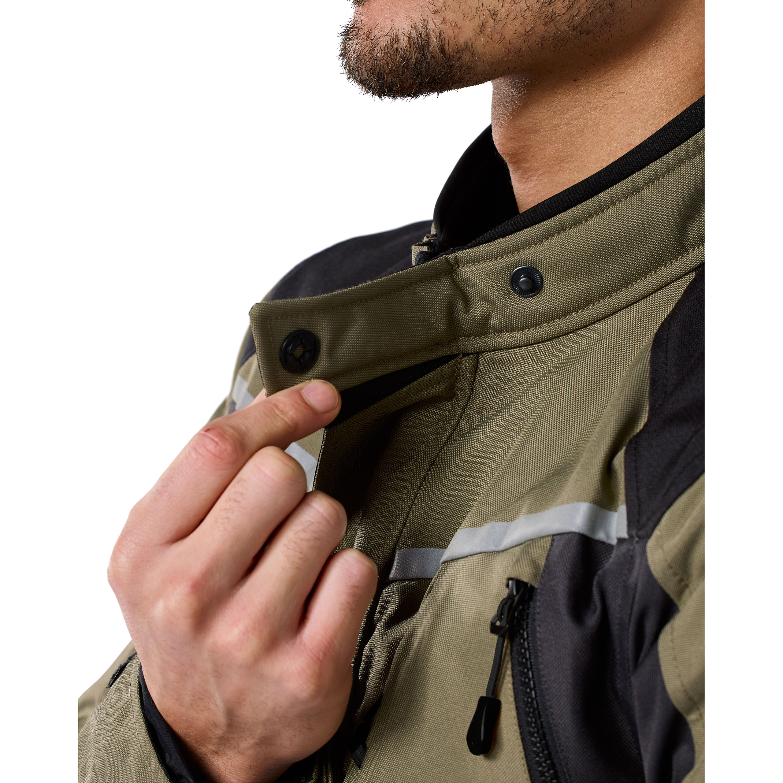 REV'IT!-Voltiac 3 H2O Textiljacke grün/anthrazit XL-0000786999085011